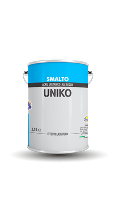 UNIKO OPACO BIANCO SMALTO ACRIL-URETANICO ALL’ACQUA 2,5LT