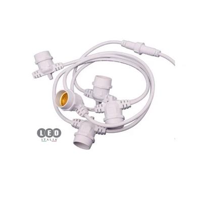 CORDONIERA LUMINOSA 10M CATENA LUCI E27 BIANCA LED ITALIA