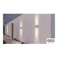 APPLIQUE DA ESTERNO CUBO 12W LUCE 3/4/6K FINITURA CORTEN