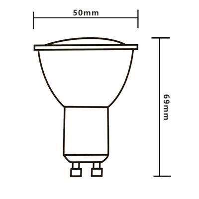 LAMPADA GU10 11W 6000K