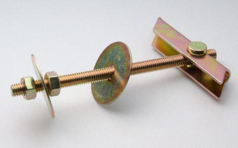 ANCORETTA A BASCULA IN ACCIAIO CON BARRA FILETTATA M6 CF 10PZ